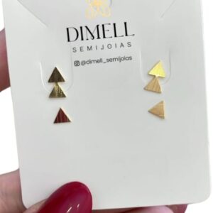 Brincos Duplos Triangular