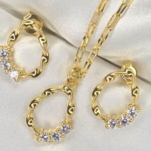 Conjunto Brinco e Corrente Zig